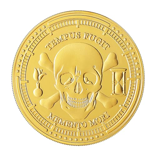 Emento Mori Coin Premium Memento Vivere Coin Tree of Life Stoic Reminder Coins Skull Challenge Coin Funny Cool Stoicism Gifts That Can Be Given As A Gift To Your Relatives and Friends von Liarba