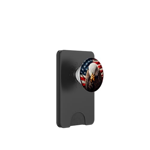 Adler Facepalm Amerikanische Flagge Vogel Symbol Demokratie PopSockets PopWallet für MagSafe von Liberal Democracy Politics