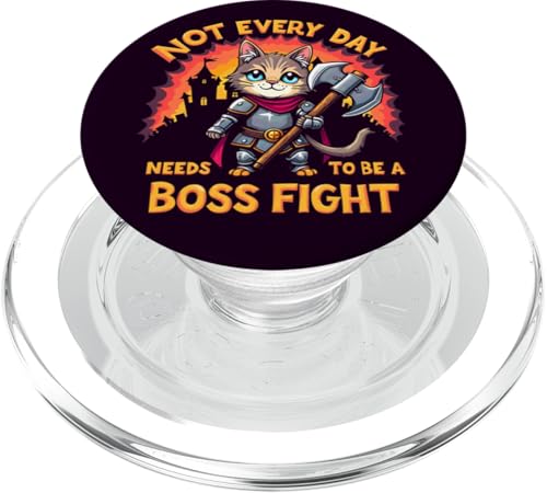 Cat Warrior Axe Nicht jeder muss ein Boss-Fight-RPG sein PopSockets PopGrip für MagSafe von Liberal Democracy Politics