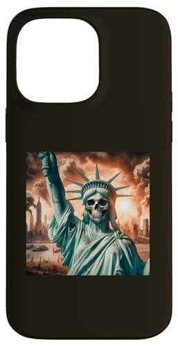 Freiheitsstatue Death Resist American Democracy Decline Hülle für iPhone 14 Pro Max von Liberal Democracy Politics