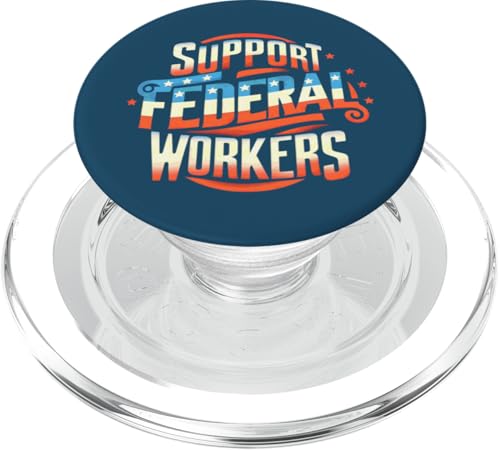 Unterstützen Sie Bundesangestellte, amerikanische Flagge, USA, schützen Sie Mitarbeiter PopSockets PopGrip für MagSafe Unterstützen Sie Bundesangestellte, amerikanische Flagge, USA, schützen Sie Mitarbeiter PopSockets PopGrip für MagSafe von Liberal Democracy Politics
