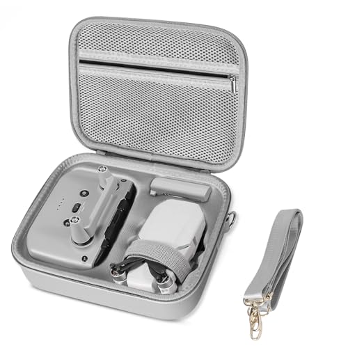 Libershine Mini 4K Tasche, Tragetasche Reisetasche, Kompakte Reisetasche für DJI Mini 4K/ 2 SE Fly Mehr Combo Drone Zubehör, mit Tragegurt, Grau von Libershine