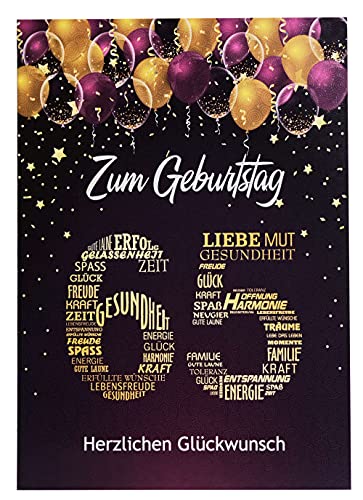 Liebevolle Glückwunschkarte 65 Geburtstag Geburtstagskarte 65 Größe A5 mit Nummer 65 und Glückwünschen Violett Gold Karte zum 65. Geburtstag Liebevolle Glückwunschkarte 65 Geburtstag Geburtstagskarte 65 Größe A5 mit Nummer 65 und Glückwünschen Violett Gold Karte zum 65. Geburtstag von Libetui Cards