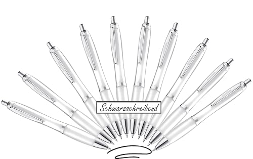 Libetui 10 ergonomische Kugelschreiber rutschfeste Griffzone Großraumine Gehäuse Weiß schwarze Tinte weiße Druckkugelschreiber Schwarzschreibend Libetui 10 ergonomische Kugelschreiber rutschfeste Griffzone Großraumine Gehäuse Weiß schwarze Tinte weiße Druckkugelschreiber Schwarzschreibend von Libetui