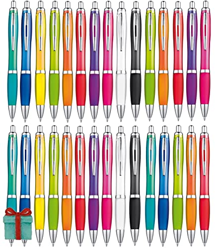 Libetui 50 Stück ergonomische Kugelschreiber rutschfeste Griffzone Großraumine Kuli für Büro und Haushalt Kulis blauschreibend Gehäuse Mehrfarbig Libetui 50 Stück ergonomische Kugelschreiber rutschfeste Griffzone Großraumine Kuli für Büro und Haushalt Kulis blauschreibend Gehäuse Mehrfarbig von Libetui