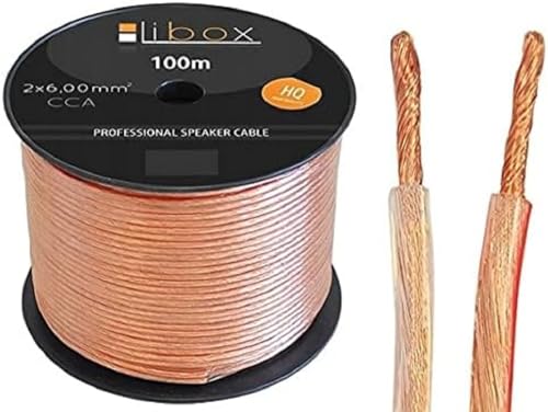 Libox Kabel gÅ‚oÅ›nikowy 2x6 00mm LB0049 Audio Cable 100 m Transparent von Libox