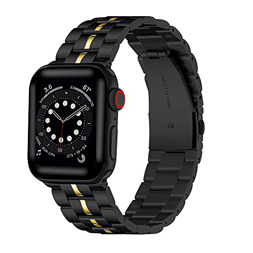 Libra Gemini Armband Kompatibel mit Apple Watch Armband 49mm 45mm 44mm 42mm Metall band, Verstellbare Edelstahl Ersatzbänder für die iWatch Series 8 Serie7 Serie6 Serie5 Serie4 Serie3/2/1,SE Ultra von Libra Gemini