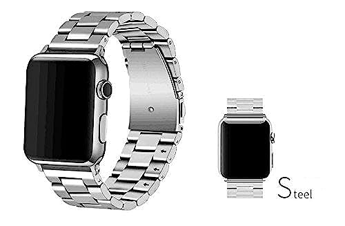 Libra Gemini Kompatibel mit Apple Watch Armband 41 mm, 40 mm, 38 mm, Ersatzarmband aus Edelstahl für iWatch Serie 8/7/6/5/4/3/2/1 SE von Libra Gemini