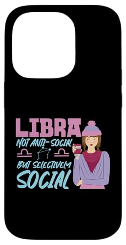 Sternzeichen Waage: nicht sozial, sondern selektiv sozial Hülle für iPhone 14 Pro Sternzeichen Waage: nicht sozial, sondern selektiv sozial Hülle für iPhone 14 Pro von Libra Zodiac Sign Designs For Women