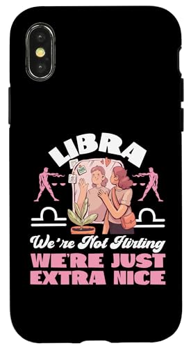 Waage Sternzeichen: We're Not Flirting, We're Just Extra Nice Hülle für iPhone X/XS Waage Sternzeichen: We're Not Flirting, We're Just Extra Nice Hülle für iPhone X/XS von Libra Zodiac Sign Designs For Women