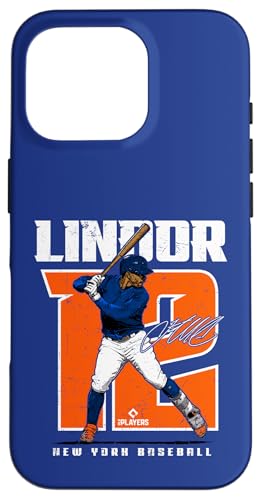 Francisco Lindor | New York M Baseballspieler | MLBFLI204M Hülle für iPhone 16 Pro von License Champs