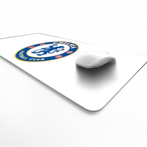 Licensed Décor Chelsea FC Schreibtischunterlage – Vollwappen auf Weiß – 43 x 90 cm von Licensed Décor