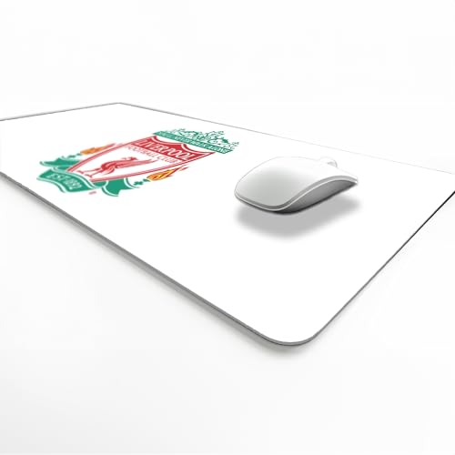 Licensed Décor Liverpool FC Schreibtischunterlage – Hervorgehobenes farbiges Wappen auf Weiß – 35 x 60 cm von Licensed Décor