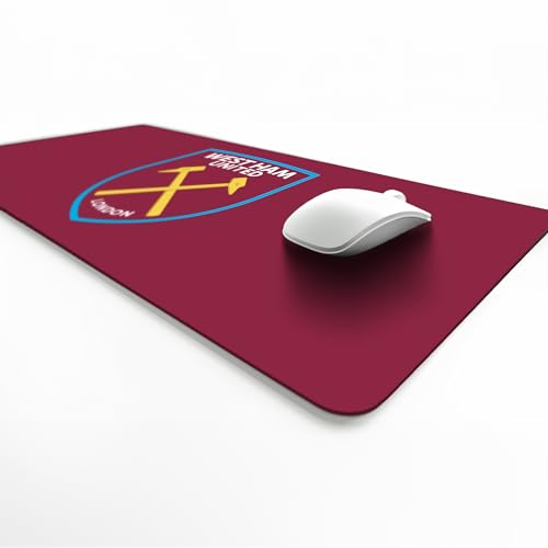 Licensed Décor West Ham United FC – Vinyl-Schreibtischunterlage – Farbwappen auf Weinrot – 35 x 60 cm Licensed Décor West Ham United FC – Vinyl-Schreibtischunterlage – Farbwappen auf Weinrot – 35 x 60 cm von Licensed Décor