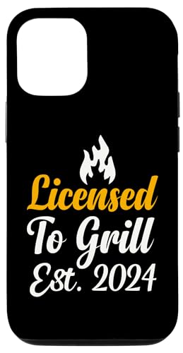 Hülle für iPhone 15 Pro Licensed To Grill Est. 2024 Barbecue BBQ von Licensed To Grill Est. 2024