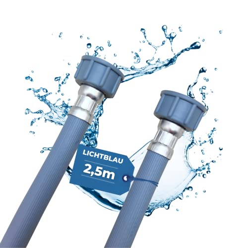 Lichtblau Zulaufschlauch Waschmaschine Geschirrspüler 2979 Anschluss Größe 2,5 m I 3/4 Zoll Gerade/Gerade inkl. Dichtung I Wasserzulaufschlauch universell verwendbar Hersteller unabhängig Lichtblau Zulaufschlauch Waschmaschine Geschirrspüler 2979 Anschluss Größe 2,5 m I 3/4 Zoll Gerade/Gerade inkl. Dichtung I Wasserzulaufschlauch universell verwendbar Hersteller unabhängig von Lichtblau