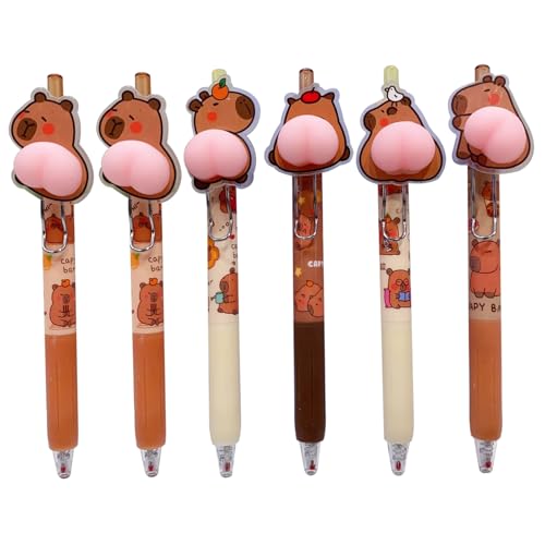 Capybara -Stifte, 6pcs Kawaii -Gel -Stifte, 0, 5 -mm Capybara -Stifte, 6pcs Kawaii -Gel -Stifte, 0, 5 -mm von Licsaliwe
