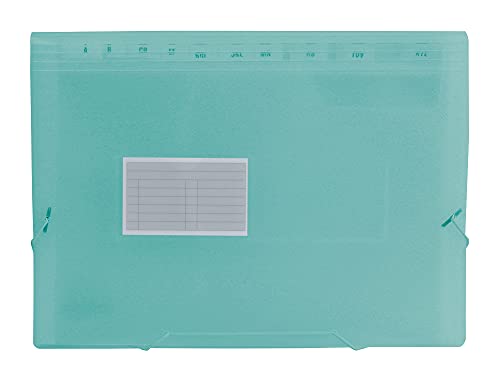 Liderpapel FU13 Ordnungsmappe, A4, Grün transparent von Liderpapel