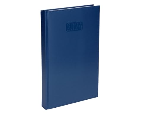 Liderpapel Notizbuch, 8 x 15 cm, für 2024, Wochenansicht, Blau, Papier, 70 g von Liderpapel