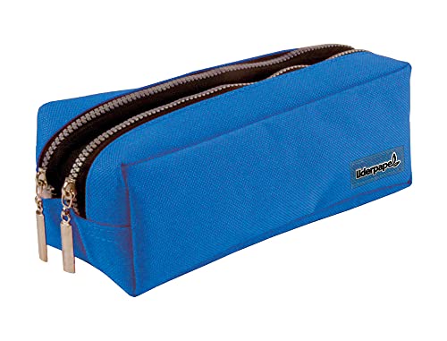 Liderpapel Schultasche, rechteckig, 2 Taschen, Blau, 185 x 55 x 70 mm von Liderpapel