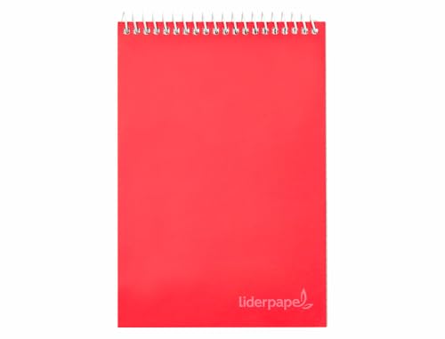 Liderpapel Spiral-Notizbuch, 100% liniert, mit 100% Hartkappe, 80 H, 60 mm, 4 mm, Farben von Liderpapel
