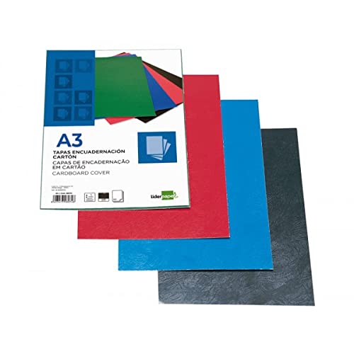 Liderpapel TE06 – 50 Einbandhüllen A3 schwarz 1 mm von Liderpapel