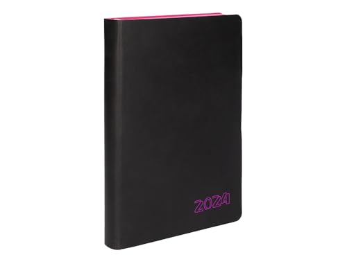 Liderpapel Tagebuch, A6, 2024, Tagesansicht, Rosa, Papier, 70 g von Liderpapel