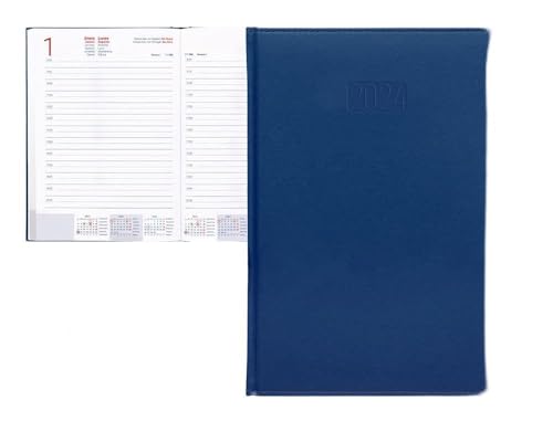 Liderpapel Tagebuch, kretisch, 15 x 21 cm, 2024 Tag, Blau, Papier, 70 g von Liderpapel