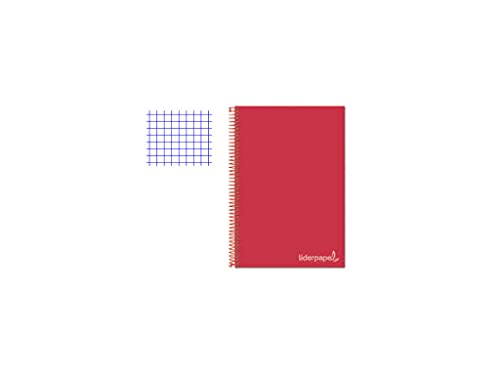 Notizbuch Liderpapel Viertel Witty Hardcover 80h 75g Rahmen 4mm mit rotem Rand von Liderpapel