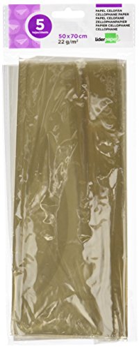 Rolle celofan LIDERPAPEL 50 x 70 cm 22 G/M2 Beutel 5 Blatt transparent von Liderpapel