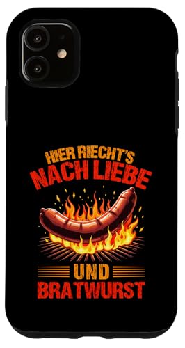 Liebe Bratwurst Grillen Vatertag Humor Papa Für Männer Hülle für iPhone 11 von Liebe Bratwurst Grillen Vatertag Geschenk Papa