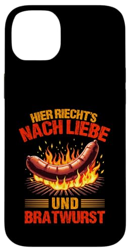 Liebe Bratwurst Grillen Vatertag Humor Papa Für Männer Hülle für iPhone 14 Plus von Liebe Bratwurst Grillen Vatertag Geschenk Papa
