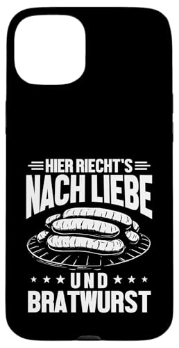 Liebe Bratwurst Grillen Vatertag Humor Papa Für Männer Hülle für iPhone 15 Plus von Liebe Bratwurst Grillen Vatertag Geschenk Papa