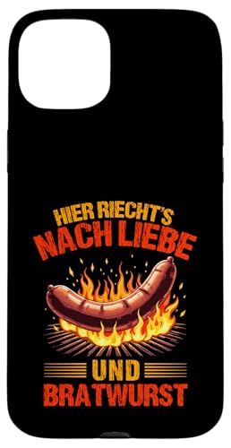 Liebe Bratwurst Grillen Vatertag Humor Papa Für Männer Hülle für iPhone 15 Plus von Liebe Bratwurst Grillen Vatertag Geschenk Papa