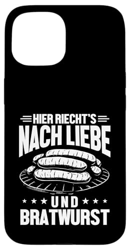 Liebe Bratwurst Grillen Vatertag Humor Papa Für Männer Hülle für iPhone 15 von Liebe Bratwurst Grillen Vatertag Geschenk Papa