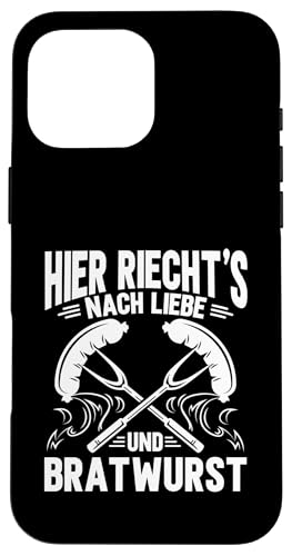 Liebe Bratwurst Grillen Vatertag Humor Papa Für Männer Hülle für iPhone 16 Pro Max von Liebe Bratwurst Grillen Vatertag Geschenk Papa