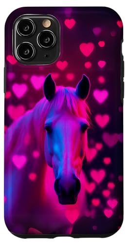 Hülle für iPhone 11 Pro Ein Herz für Pferde Reiter Reiterin Pferd mit Pferdeliebe von Liebe Herz Geschenk Pferde Reiter Reiterin Pferd
