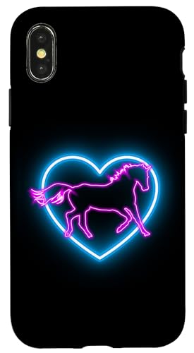 Hülle für iPhone X/XS Ein Herz für Pferde Reiter Reiterin Pferd mit Pferdeliebe von Liebe Herz Geschenk Pferde Reiter Reiterin Pferd