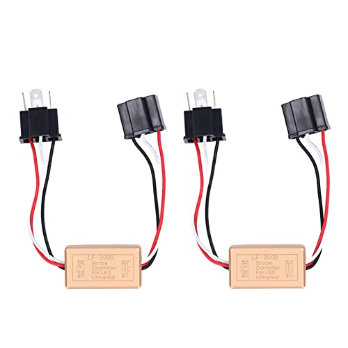 2 STÜCKE LED-Blitzmodul, 9-30 V LF-300B H4-Blitz-Stroboskop-Controller Kontinuierlicher Blitz-Relais-Controller für Autoscheinwerfer 2 STÜCKE LED-Blitzmodul, 9-30 V LF-300B H4-Blitz-Stroboskop-Controller Kontinuierlicher Blitz-Relais-Controller für Autoscheinwerfer von LiebeWH