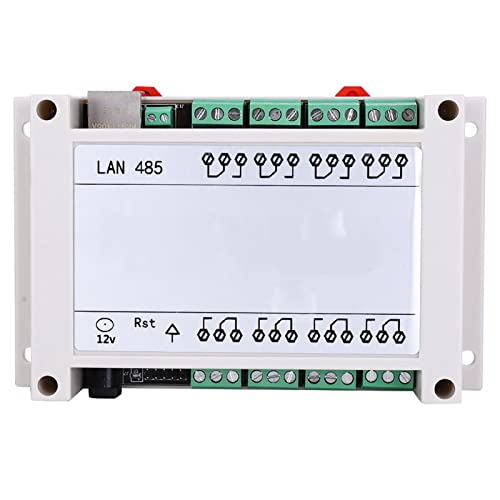 8 Kanäle Relais Modul, RJ45-TCP/IP Netzwerk Relaismodul 250V/AC 10A 8-Kanal Relais Schalter mit Individueller Steuerung(weiß) von LiebeWH