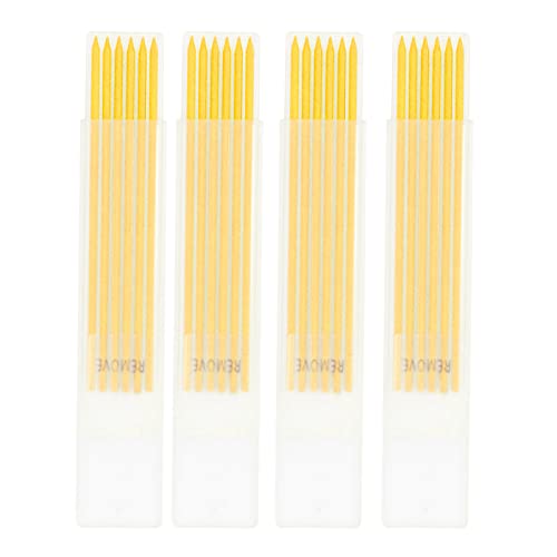 LiebeWH 24 teilige Carpenter Pencil Refill 2,8 mm Graphit Bleistiftminen Tieflochmarker Minen Holzbearbeitungs Bleistift Refill Carpenter Marker für Bauarbeiten Schreiben Malen (Gelb) von LiebeWH