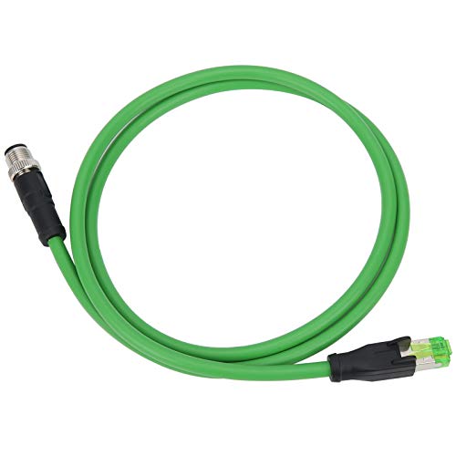 LiebeWH Ethernet Kabel, M12 auf RJ45-Patchkabel 4Pin-Netzwerkkabel IP67 Wasserdichtes Industrielle Netzwerk Ethernetkabel von LiebeWH