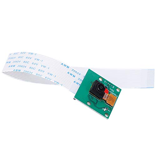 LiebeWH Kameramodul Mini Kamera Videomodul Webcam Sensor 5 Megapixel 1080p Sensor OV5647 Webcam Green für Raspberry Pi 4 3B + 5-Millionen Pixel 15cm Kabel HBV-RPI1508G V11 von LiebeWH