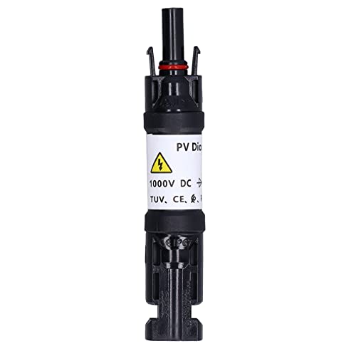 Solar-PV-Dioden-Steckverbinder Sicherungsstecker Männlich Weiblich IP67 Wasserdichtes Panel-Kabel Sperrdiodenhalter 1000 V PPO Kupfer-Inline-Steckverbinder (30A) von LiebeWH