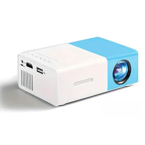 Kleiner Beamer Für Schlafzimmer 1080P Mini Beamer Full HD YG300 Tragbarer Mini Projektor LED Heimkino Videoprojektor Kompatibel mit Smartphone Tablet Laptop TV (EU-Stecker) von LiebeWH