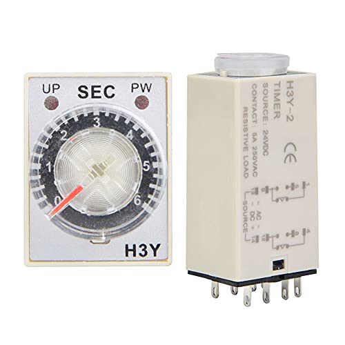 Zeitrelais 24 V Dc, H3Y-2 H3Y-4 Dc24 V, H3Y 24 V Verzögerungstimer, Zeitsteuerungsschalter 10 S (6S) von LiebeWH