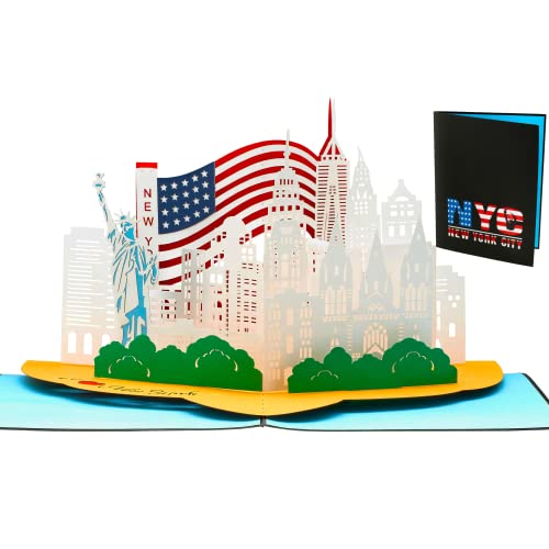 Liebessa 3D Pop Up Karte - I Love New York NYC, USA, Reisegutschein, Reise, Grußkarte (NYC - NEW YORK CITY) von Liebessa