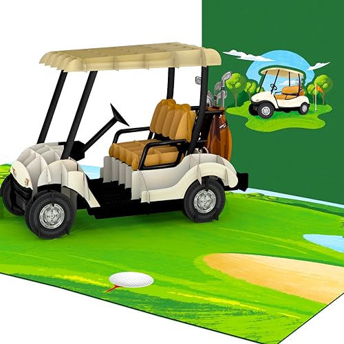 Liebessa Golf Karte - mit 3D Pop Up Effekt - Gutschein für Golf-Spieler - Perfekt für alle Golfliebhaber - Besondere Geschenkkarte für Golfspieler, Lustiges Golfgeschenk für Frauen & Männer von Liebessa