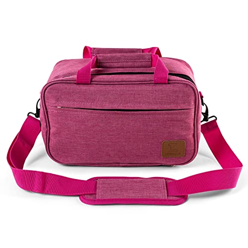 Liebeszeug® Tasche für Toniebox, 8 Hörfiguren, Kopfhörer, Ladegerät und Zubehör, auch Verwendbar als Transporttasche und Aufbewahrung Box (Rosa) von Liebeszeug
