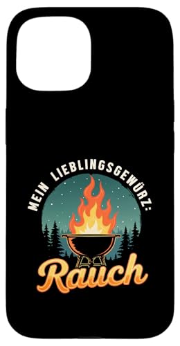 Lieblingsgewürz Rauch Grillen Vatertag Spruch Humor Papa Hülle für iPhone 15 Lieblingsgewürz Rauch Grillen Vatertag Spruch Humor Papa Hülle für iPhone 15 von Lieblingsgewürz Rauch Grillen Vatertag Geschenk